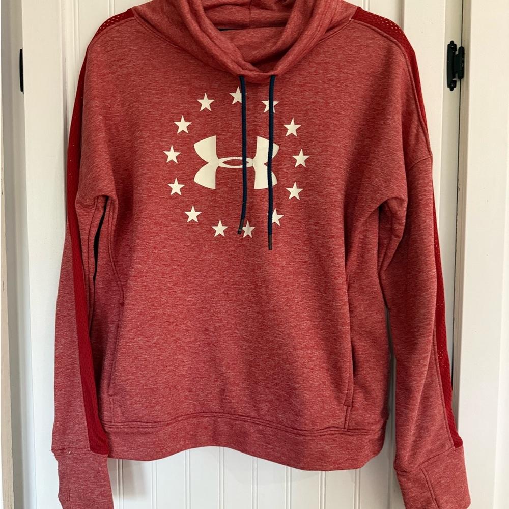 Under Armour Women's Star Logo Red Hoodie